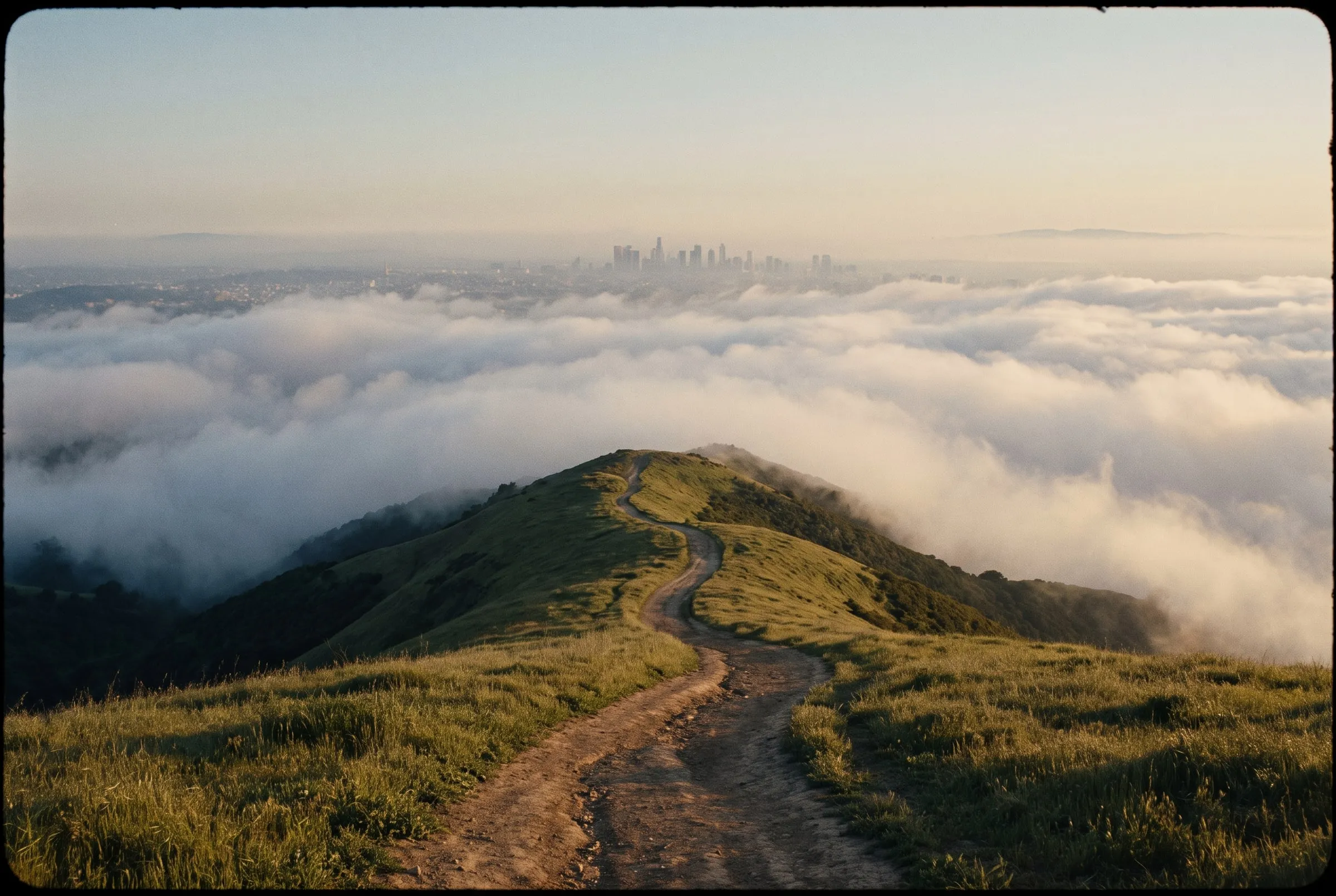 Wutong Mountain summit above a sea of clouds